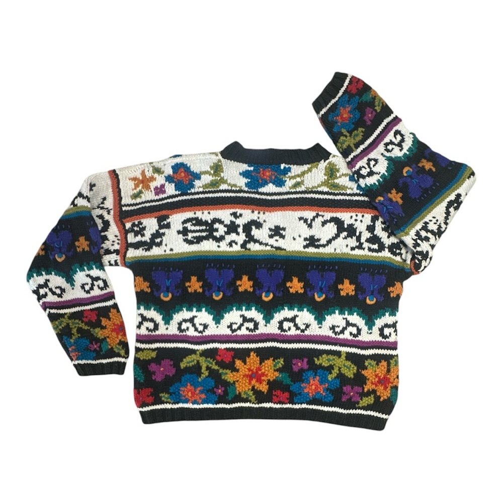 Colorful V-Neck Sweater - Picture 2 of 11
